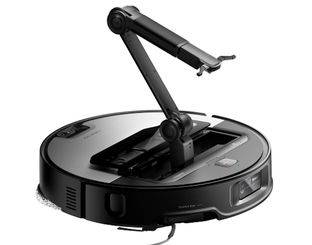 Robot hút bụi lau nhà cánh tay cơ học Roborock Saros Z70 - Đen
